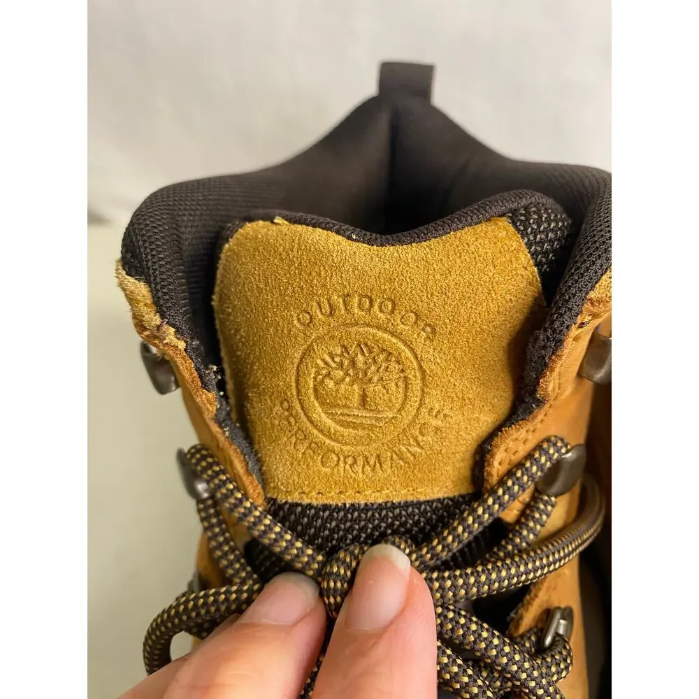 Timberland White Ledge Work Boots Men’s Waterproof Mid Hiker‎ Wheat Nubuck 10